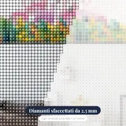 Fenicottero Rosa e Fiori – primo piano dei diamanti