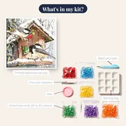 Chickadees at the Winter Nest Box – kit contents