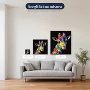 Quadro Diamante Giraffa Pop Art Multicolore – misure disponibili