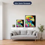 Diamond schilderij Veelkleurige Pop Art Adelaar – beschikbare formaten
