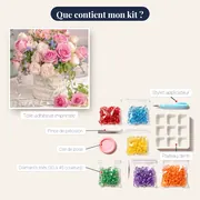 Diamond Painting Rose Lumpa – contenu du kit