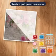 Diamond Painting Rose Lumpa – kit prêt à commencer