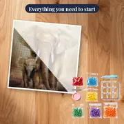Mama Elephant and her Cub in the Forest – kit ready to start
