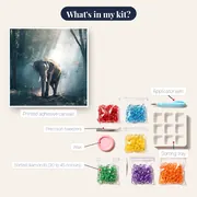 Elephant in the Enchanted Forest – kit contents