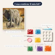 3 elefanti nella savana – contenuto del kit