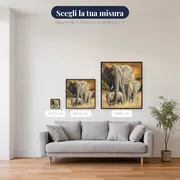 3 elefanti nella savana – misure disponibili