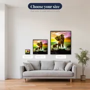 Elephants, Dream at Twilight – available sizes