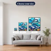 The Smiling Shark Family – available sizes