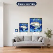 Shark and School of Fish – available sizes