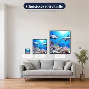 Récif Corallien et Requins – tailles disponibles