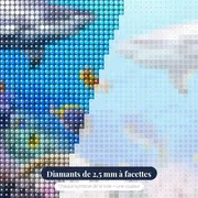 Récif Corallien et Requins – gros plan des diamants