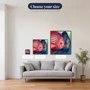 Colorful Discus Fish Duo – available sizes