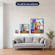Pittura a diamante Cavallo pazzo pop art – misure disponibili