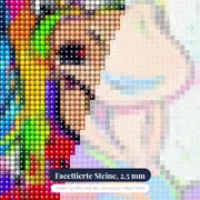 Verrücktes Pop Art-Pferd – Nahaufnahme der Steine