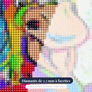 Cheval Pop Art Déjanté – gros plan des diamants