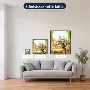 Diamond Painting Roses Roses sur un Balcon de Pierre – tailles disponibles