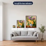 Pittura a diamante Fiori: Il bouquet caldo – misure disponibili