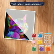 Pop Art Félin – kit prêt à commencer