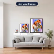 Bruin-Witte Bulldog – beschikbare formaten