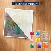 Fiori Ludmila su una sedia – kit pronto per iniziare