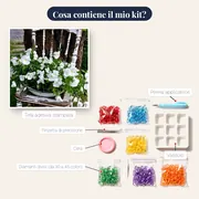 Milena Fiori su una sedia – contenuto del kit