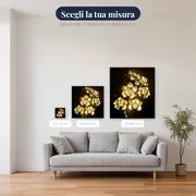Fiori neri e gialli Mia – misure disponibili