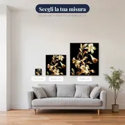 Fiori neri e gialli Emy – misure disponibili