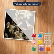 Fiori neri e gialli Emy – kit pronto per iniziare