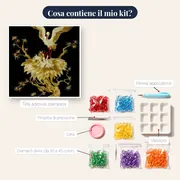 Fiori neri e gialli Alicia – contenuto del kit