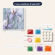 Fiori rosa e peonia Marlene – contenuto del kit