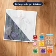 Fiori rosa e peonia Marlene – kit pronto per iniziare