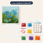 Fiori di rosa e peonia Maya – contenuto del kit