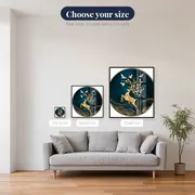 Golden Stag and Doves – available sizes