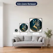 Diamantschilderij Gouden Hert en Duiven – beschikbare formaten
