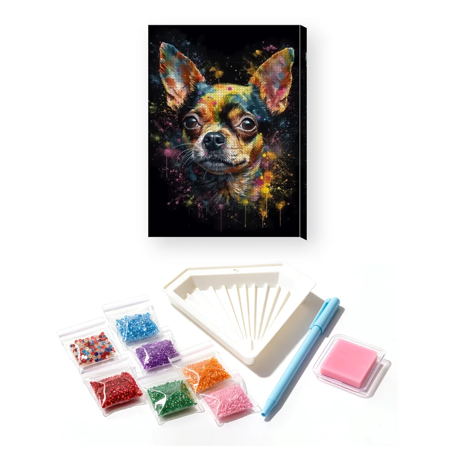 Chihuahua, Piccolo Compagno Diamond Painting