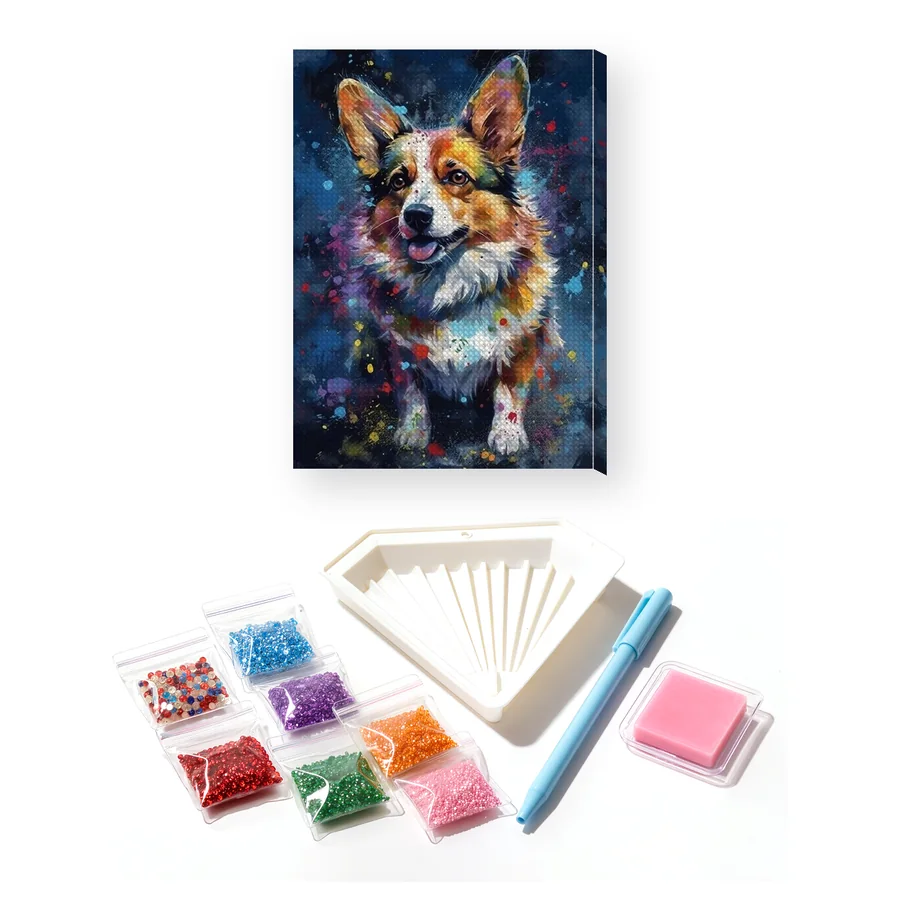 Collie, Dolcezza ed Eleganza - Diamond Painting