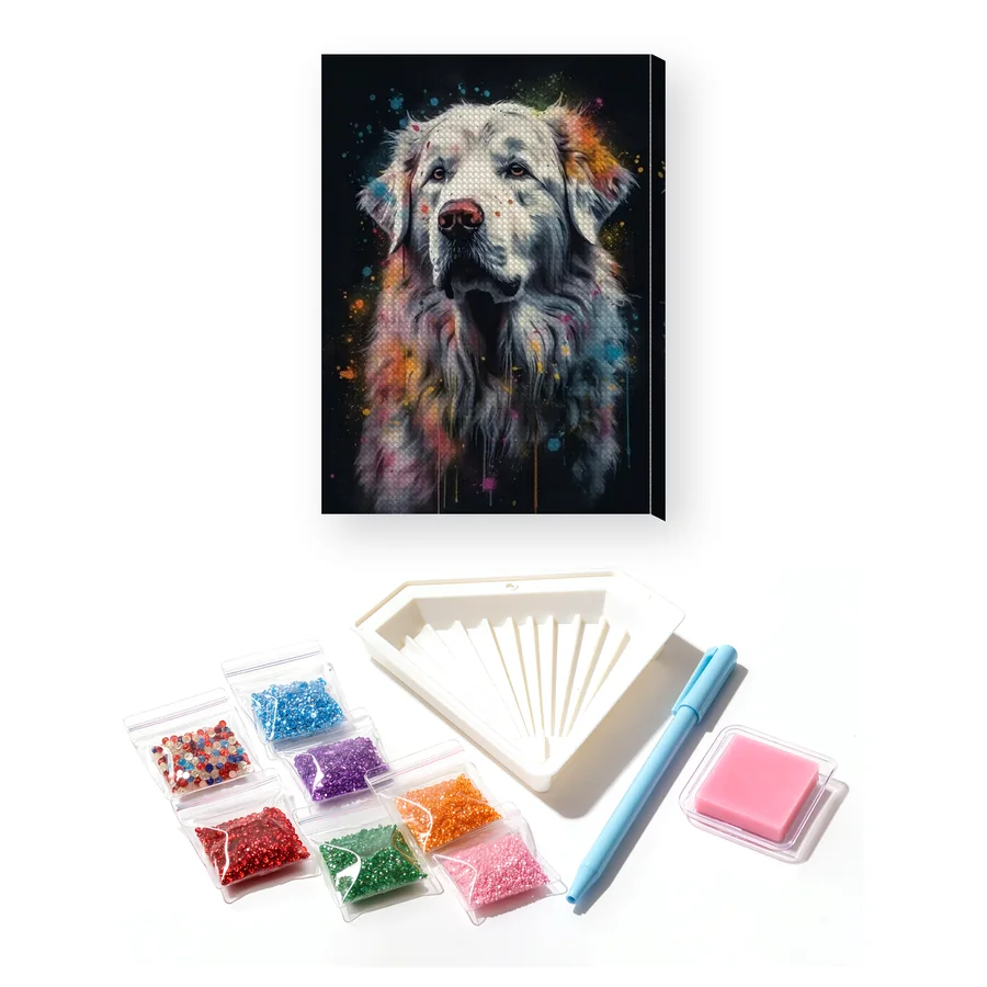 Setter Inglese, Sagoma Snella Diamond Painting