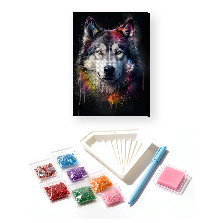 Alaskan Malamute, Nordischer Geist Diamond Painting
