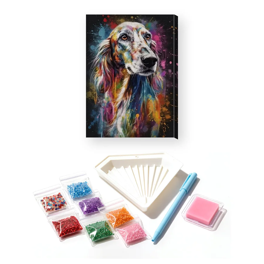 Setter Inglese a Riposo Diamond Painting
