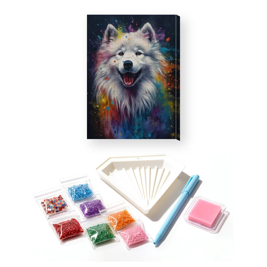 Samoyedo dal Dolce Sorriso - Diamond Painting