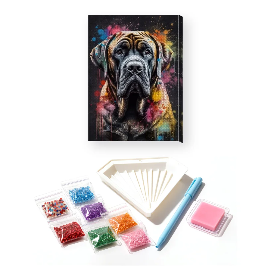 Schützender Mastiff Diamond Painting