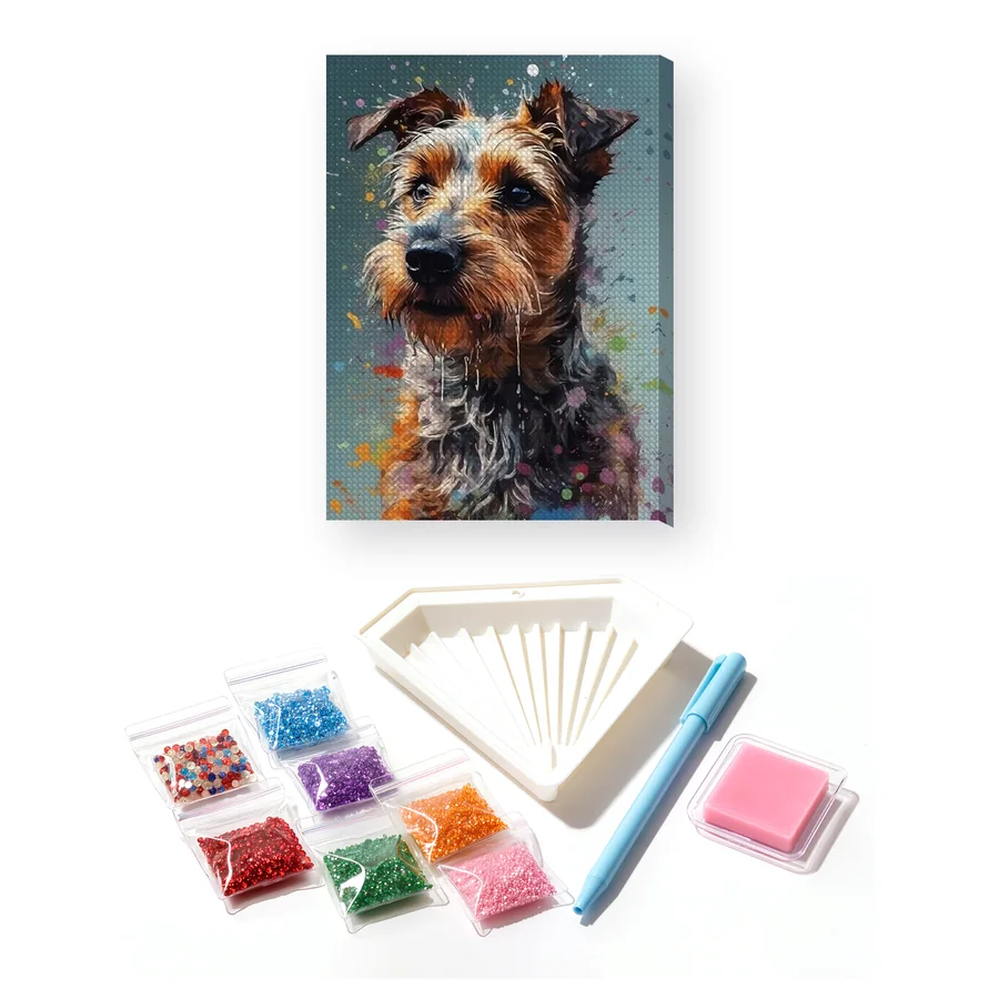 Yorkshire Terrier Sveglio Diamond Painting
