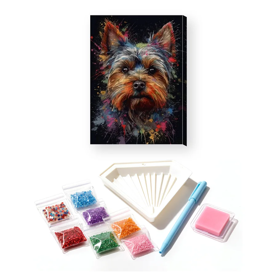 Yorkshire Terrier a Riposo - Diamond Painting