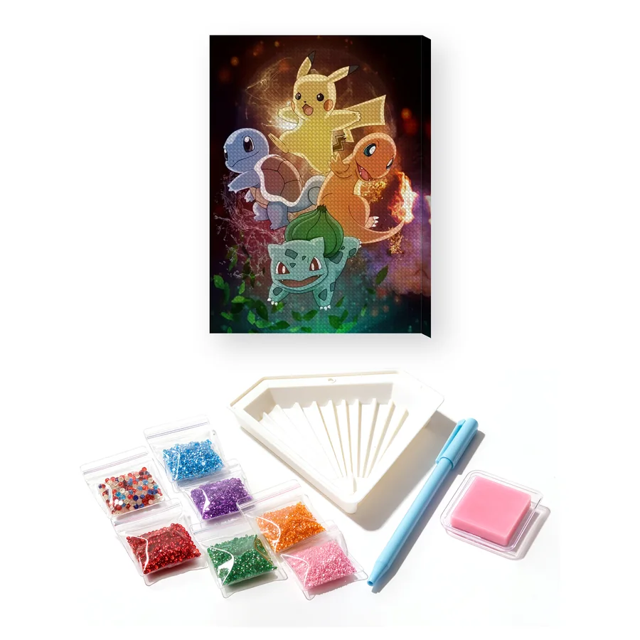 Diamond Painting Pokémon I Quattro Inseparabili