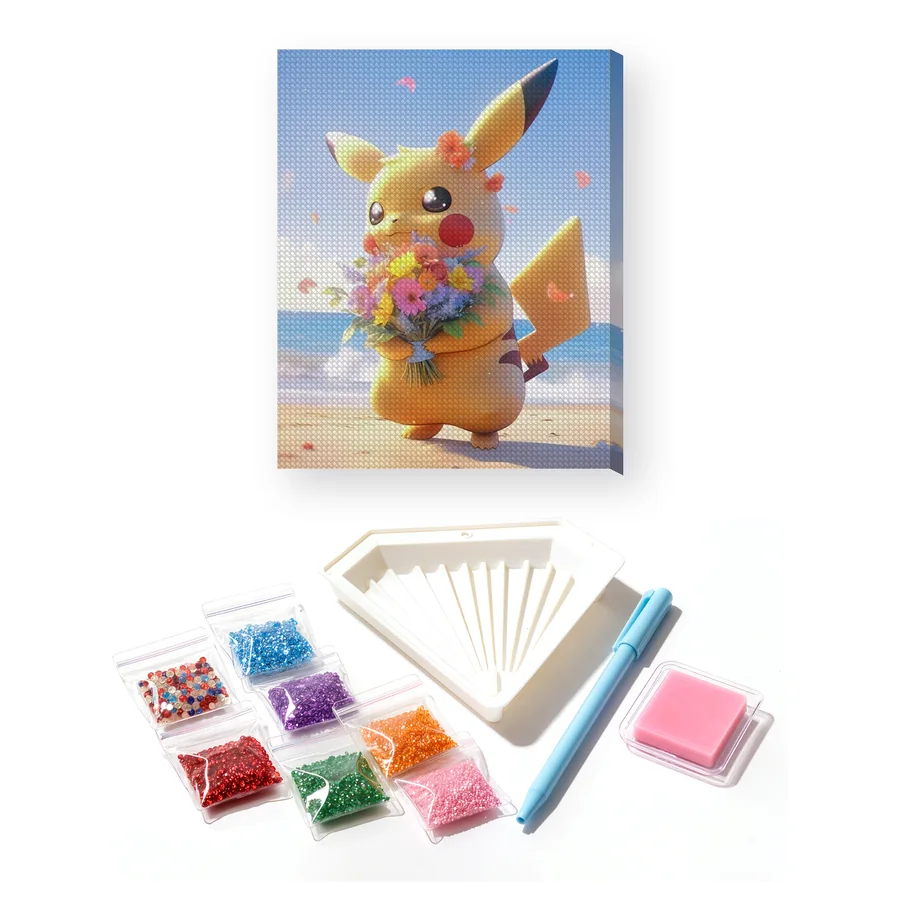 Diamond Painting Pokémon Pikachu Brezza Marina
