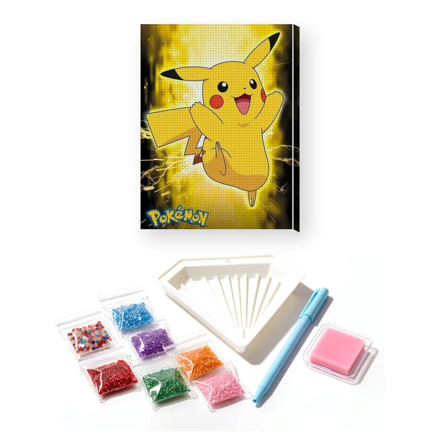 Diamond Painting Pokémon Pikachu Blitzschläge