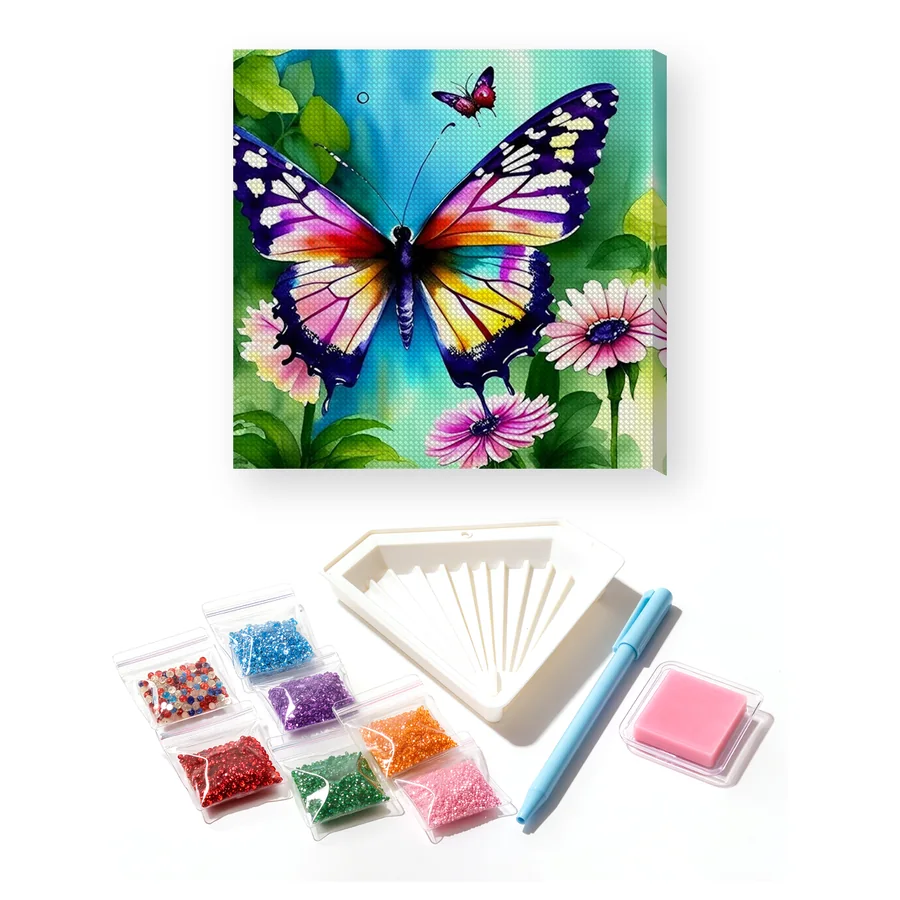 Papillons d'Aquarelle en Lumière