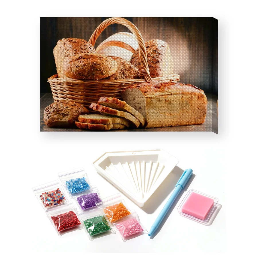 Rustic Bread Basket Diamond Painting