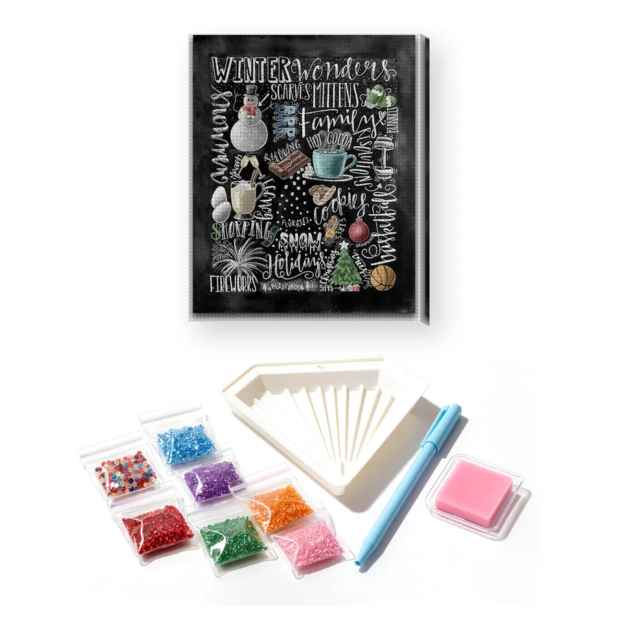 Winter Wonders: Festive Diamond Painting Collage
