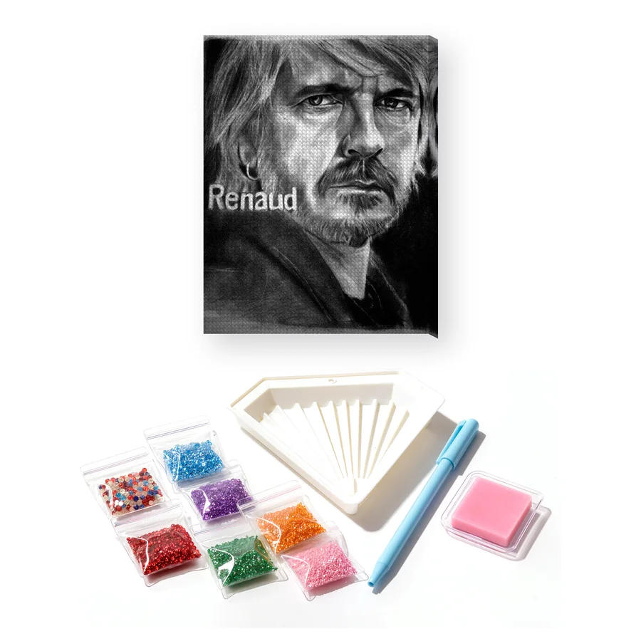 Portrait of Renaud in Black and White